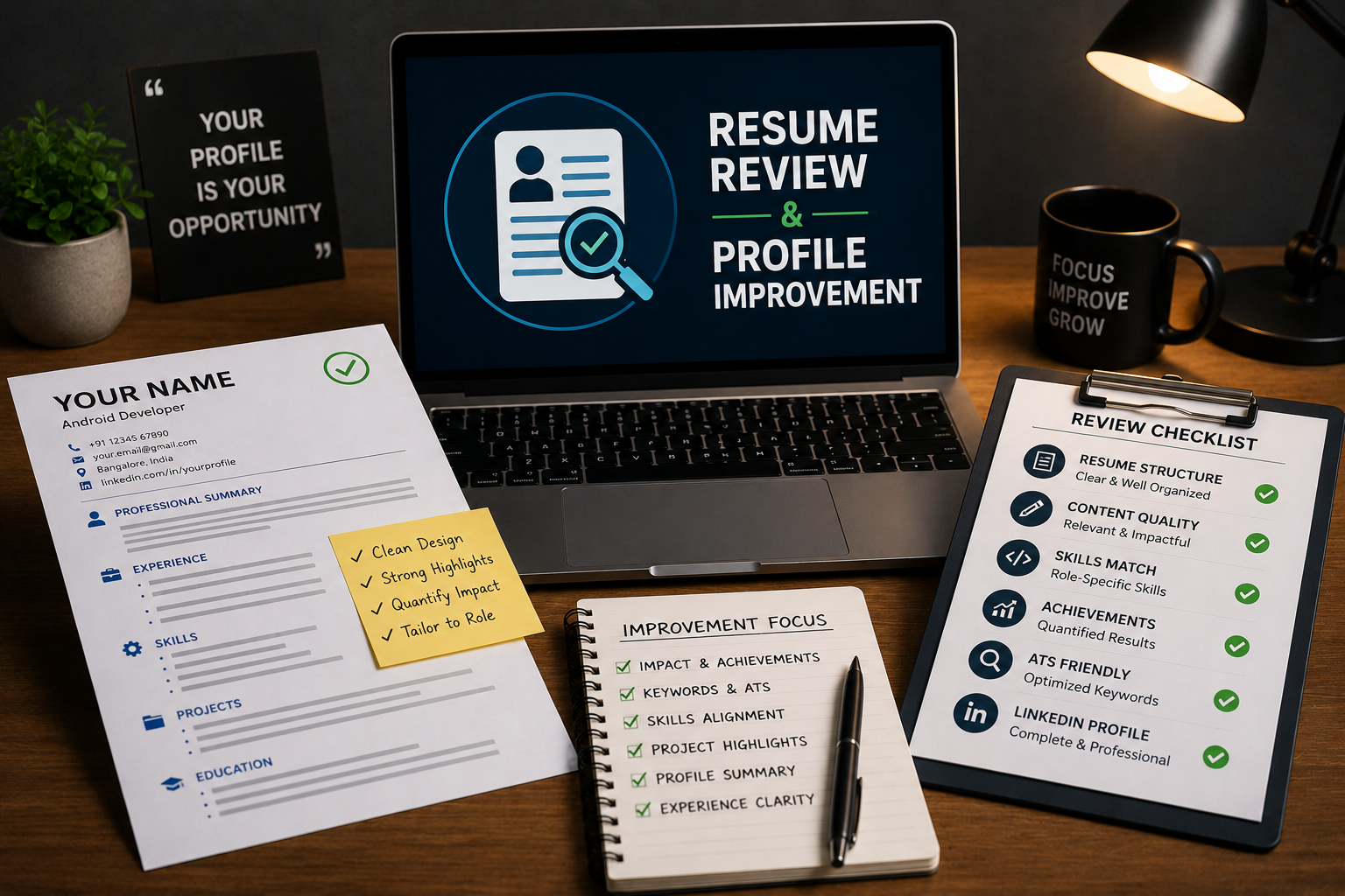 Resume Review & Profile Improvement